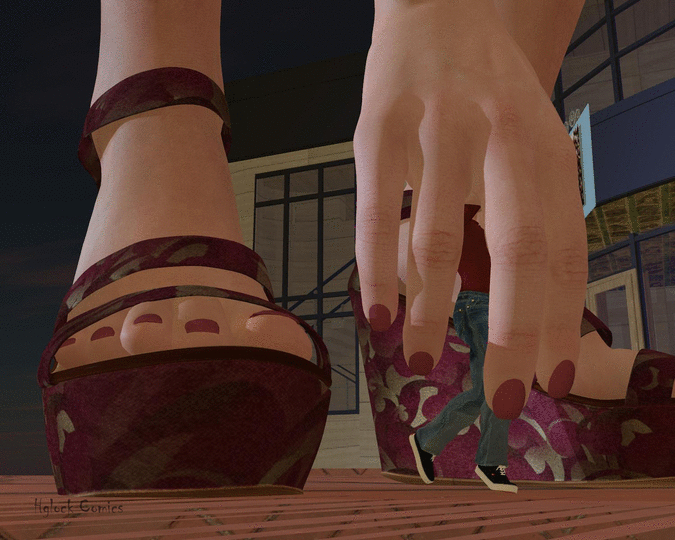 This is a 335 image set for growth fans that is about aliens shrinking men or making women into giantess. 2 of the short stories involve shrinking the rest involve giantess growth stories. There are gentle giantess and evil ones.  Crush, hand held, vore and sexual experiences. 