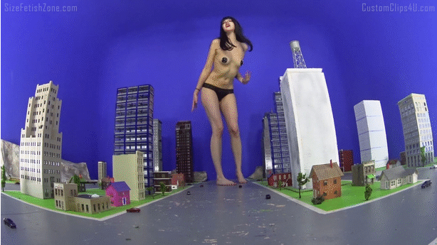 An evil power hungry woman whose growth formula worked and is wickedly destroying and crushing people. I love the wicked evil power tip attitude in those videos. Special Effects - No , no fires or dust. Maybe just some little plastic people. And your model city of course. A mix of skyscrapers and some of those houses you used in "Neighborhood Crush". Sound Effects - shaking and booming footsteps are a must. But, please no squish sounds when she steps on people. Costume - Pasties and a thong few very slow foot stomps right onto the camera. But my big request is that when she is talking it is less about how tiny everything is and more about how big she is. How much she loves that she grew and loves being a giant (or giantess, either one works). My "trigger words" are Big, Bigger, Huge, and especially Grow. She tells of her plans to continue growing and growing endlessly and how there is nothing that can stop her. Perhaps a hint of a growth scene at the end as she starts to get even more massive. But just a hint. For me It's all in what she says and the attitude. Also, as much wicked evil laughter as possible (again see "Miscalculation", "The Spawn Of Dr Macro" and "Neighborhood Crush"). Oh, and if she does mention her feet then please no "stinky, smelly, sweaty, dirty, etc." 

