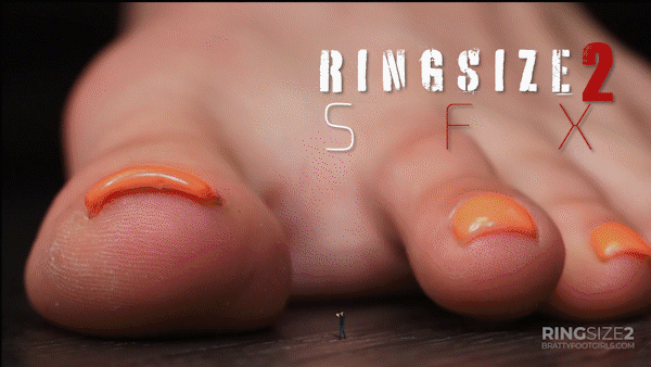 RINGSIZE 2 SFX
Starring: Ama Rio, Ashlynn Taylor, Jason Ninja
Runtime: 16 minutes
Rated MA: Violence, Sexual Scenes, Nudity, Language.


After Shrinking Ashlynn into a tiny sex doll for herself and her man, Ama can't wait to show her man what she's done. She's finally able to play out her ultimate fantasy incorporating her microphilia into her love life. She's got the perfect night set up. She's dressed up as a Genie and has Ashlynn safely snug between her breasts. As her man comes in he's excited to hear about what his girl has got for him. Slowly she pulls out Ashlynn and places her in her hand. Her man looks on in horror as he realizes the tiny person is real and also their friend Ashlynn. He wants no part of this sick fantasy of Ama's and argues with her that it's not right. Ama, now armed with the power of the Ring, isn't about to lose this chance as she points it at him and shrinks him even smaller than Ashlynn. Now the size of a bug at his girlfriends giant feet, he knows he is in BIG trouble. He's so small Ama could easily step on him without a second thought. Ama picks him up and places him next to the bigger Ashlynn on the table. After untying Ashlynn, she orders both of her new tiny slaves to get to work on her giant soles. She wants them to worship her. She can feel her pussy juices going as the tinies get to work licking her giant soles and toes.

Ama can't help but feel the need to get off, she tells her man she wants him to get off too as she closes her eyes as her giant foot slowly lowers onto him not giving him much chance of survival, soon he is squished into a red dot on her big toe. Ama having not realizing it in her state of orgasm.

Now only Ashlynn remains. Ama isn't finished with her and decides to shrink Ashlynn even smaller, to the size of a speck as well. She then plucks her up between her fingers and drops her into her pussy. Once again masturbating as the tiny Ashlynn rolls around inside her huge pussy. Ama gets off once again as she pulls out Ashlynn and places her on the table next to the Ring. All these Orgasms have her exhausted as she lays down to take a nap. Now is Ashlynn's only chance to attempted to get back to normal size if she can reach the ring in time....

Starring: Ama Rio, Ashlynn Taylor, Jason Ninja

Clip features: Special FX, Sound FX, Music, 1x Crush, 2x Shrink, Foot Worship, POV Feet, Booms, Shakes, 2x Clothed Masturbation, 1x Inside pussy shot.

Part 2 of 3.
