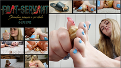 Tyler comes back home, feet dirty and sweaty, ready for another humiliating foot-worship session with her ex-best friend.

Ex, for she got caught messing with her (now also ex) boyfriend.

Tyler can't find her exactly where she was left. She knows that she could not escape or go too far. She's too tiny, and the risks are great. She is probably around the house, hiding...

She finds her easily. She could almost smell her fear. The poor shrunken woman is hiding in plain sight, trembling. Tyler's massive fingers wrap around her quivering body, squeezing hard...hard, just slightly before the point of break.

It's worship time for the treacherous foot-bitch.
* * * * * * * * * *
Tyler's first D-SFX is with a shrunken woman! How she dealt with her ex-boyfriend will be served in another video ;)

Enjoy

* Slow-motion, ground shakes.
* Hand-held
* Special-effects (living doll, doll speaking)
* Foot-worship, foot humiliation, foot domination.
* Toes

Runtime up to the theme song: 28:47