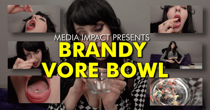 Brandy in a simple Vore bowl clip. She shrank a bunch of people that bullied her and she eats them all over the course of the video

Brandy, Vore