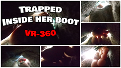 Saying that you are trapped inside Sofi's humid boot is not 100% correct. you got YOURSELF in there. you wanted to be in there, and you are craving for her massive, sexy toes to come after you.

you'll get exactly what you want.

100% In-boot pov, VR-360. its going to get dark, hot, and extremely arousing.
