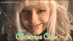 The Cake classic returns for Squishmas! 1080p enhanced visuals and echoing vocals make this original smash hit a wonderful upgrade! The trailer is enhanced, but not as high quality as the actual video.

Cake has been left home alone on Christmas morning and decides to see what's under her tree. A small town has appeared over night and this one even has a train set up near the tree. Playful as ever, Cake gets her frustrations out on the towns tiny inhabitants by picking them up, squishing one in her hand, stepping on a few barefoot, and even eating some with great views of her mouth. Also includes some scenes of Cake playing with the tiny buildings and train cars. This one has a mix of content and a mini-movie story.