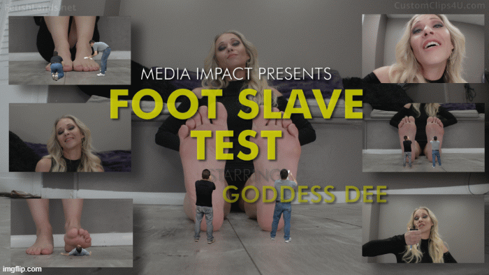 Goddess Dee has 2 foot slaves and they are competing to see who gets to stay as her foot slave and who gets slowly crushed. After a long session, she has the winner in her hand and the loser under her foot for a slow SFX foot crush. 

This one is mostly SFX with a little POV 