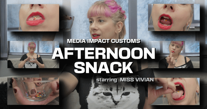 This is simple, Miss Vivian has a bowl of tiny and eats most of them.

Keywords: Shrinking Fetish, Vore, Miss Vivian, Vore, Shrinking, Media Impact