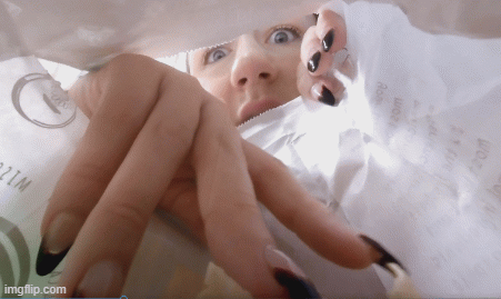 Real Giantess Blondi is back with her first vore clip.   First, she finds a tiny in her bag of chips.   Watch her long fingers grab the chips around you, before she feels something unusual.   She peers inside and sees you.  Takes you out and enjoys that you too are now salt covered.   In her belly you go.   Blondi needs something to wash you down with, so she goes to grab a soda.  But another tiny is hiding in her soda box.   You get to see first-hand how that victim follows the same path as her friend, down her throat!  VR4k