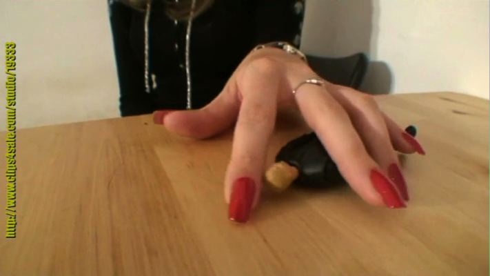 <p>this is a clip for the hand &amp; fingernails lovers and also giantess/shrinking fans that likes amazing, perfect long female fingernails. goddess olga got the most beautiful fingernails, and she use them trapping a tiny 4" tall man. she is tapping on the wooden table and the sound is tantalizing, and caressing the tiny man with long red fingernails. then - olga uses her powers and shrinks the tiny man further - now he is merely 1" tall - barely the size of her nail! after some more tapping and fingernails torturing - olga shrink the man to less then 1cm - micro size - place him on her nail, trap him in her ring, and put him on her enormous sexy palm. fingernails that looks like strawberry candies which you'de dream about sucking and worshiping for eternity!</p>