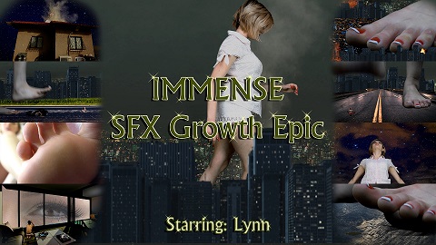 How could someone actually cheat on a girl like Lynn? she's gorgeous, beautiful, sexy and extremely smart. well...it seems that it wasn't enough for her asshole boyfriend, and he DID cheated on her! Lynn got her vengeance beyond proportions. she seduce her boyfriend with her perfect feet - causing him to paralyze with the poison she had on them, and then, to his terror, she drinks a secret formula that took her ages to develop. Lynn plans to unleash total destruction upon everything that her ex-boyfriend ever loved. crushing him simply won't do. she want to have his entire city in shambles, ready to be annihilate under her sexy, IMMENSE toes... one more growth epic to the collection. Growth spasms, city roaming, ground shakes, car crush, people crush, ground smashed and cracked, booming sounds, and eventually - Mega-sized goddess that destroys an entire city under her toes!!! enjoy the rampage!
