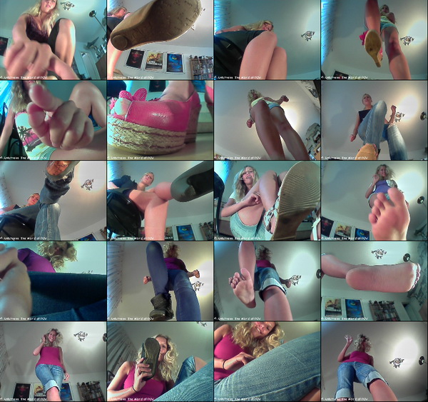 A new POV collection with Giantess Blue Eyes. 16 great new Clips with many different outfits, some great barefoot action and a very cute girl - Enjoy!
