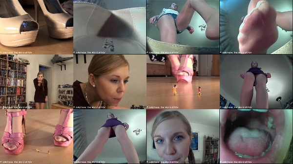 Three great new movies with Solnyshko and some shrunken people. With many shrinking scenes, great close ups, crush pov, butt crush pov, vore and out of-shoe pov. Cool outfits and a very cute girl - Enjoy!
