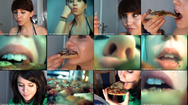 Two great new pizza vore pov movies. In the first movie Lola finds a little man and put him on her pizza as a delicious pizza topping. In the second movie a little man accidentally fell on Kat's pizza - still unaware when she starts eating ...
